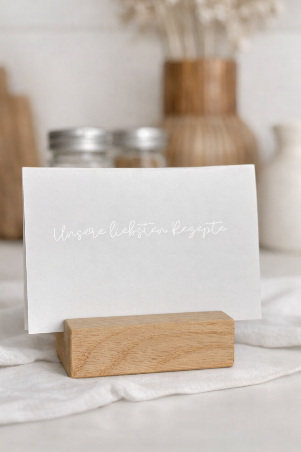 Rezeptkarten mit Holzbox