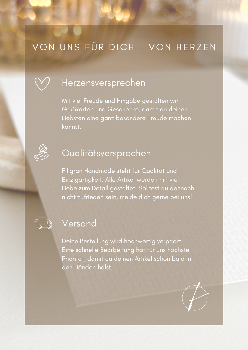 Weihnachtskarte mit Plätzchenrezept