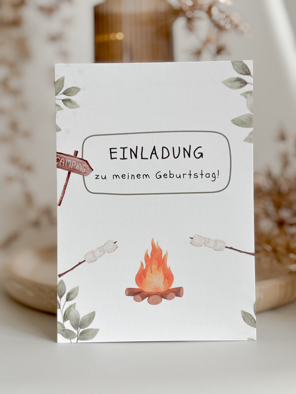 Einladungskarte | Camping