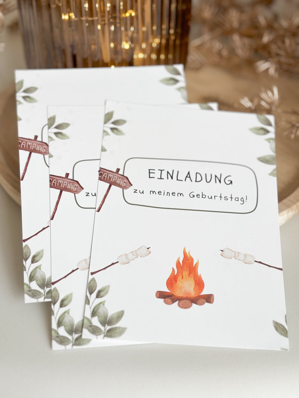 Einladungskarte | Camping