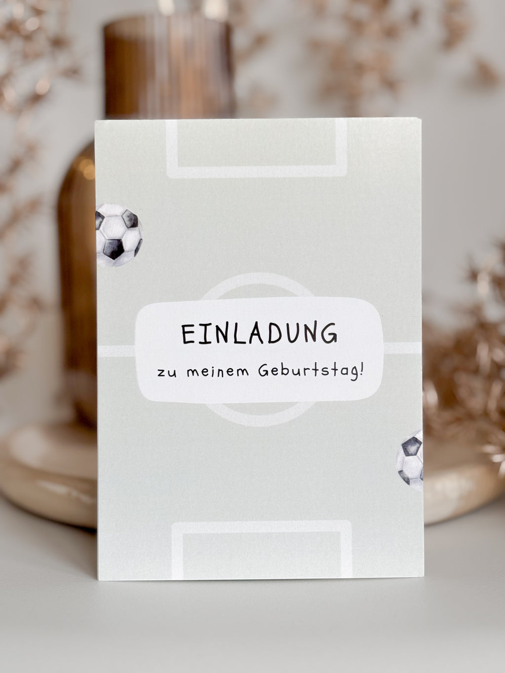 Einladungskarte | Fußball