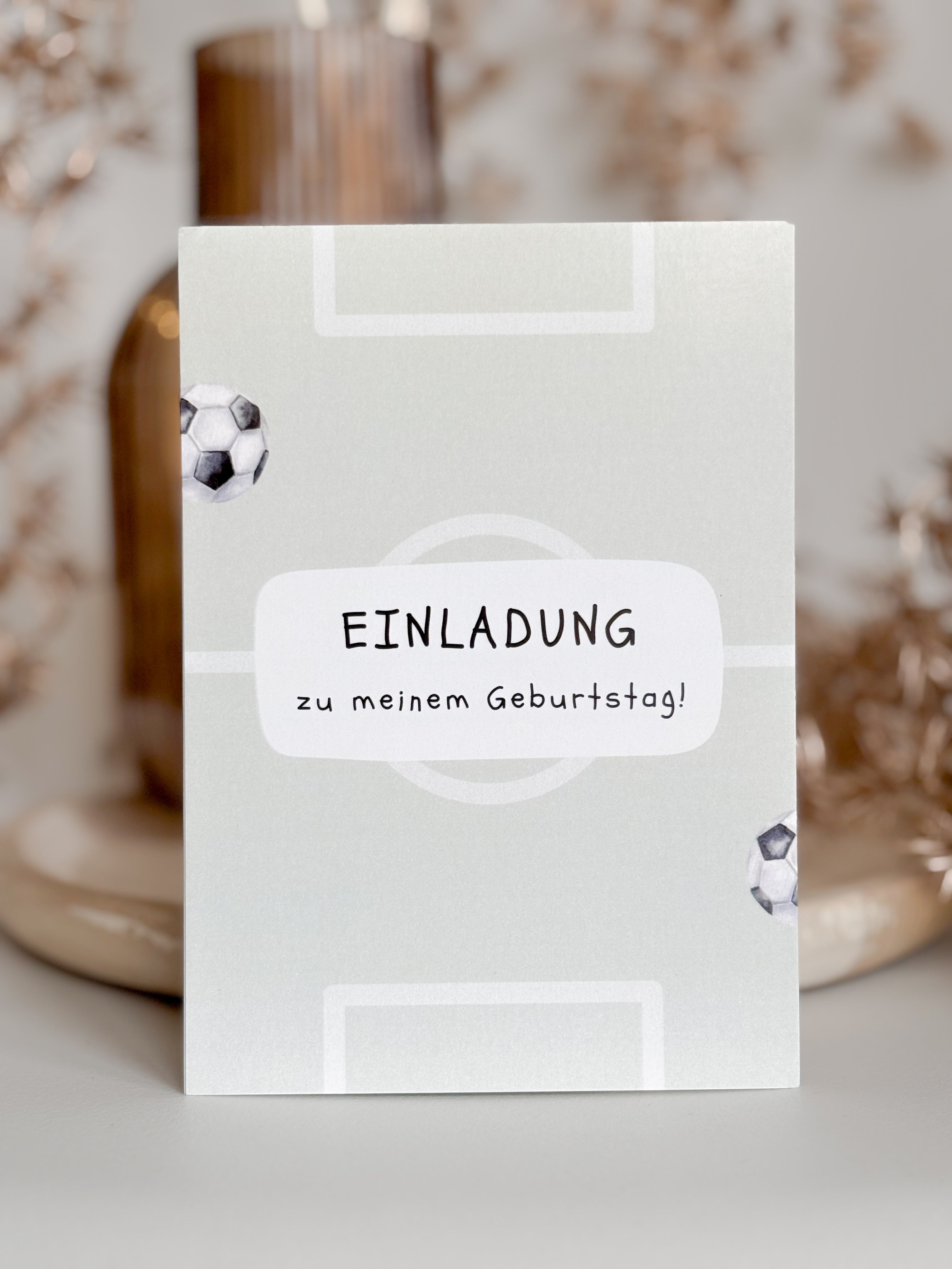 Einladungskarte | Fußball