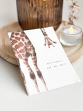 Karte zur Geburt | Giraffe